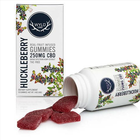 WYLD CBD Gummies huckleberry and raspberry