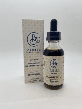 CBG Cardoz, CBD infused chili oil