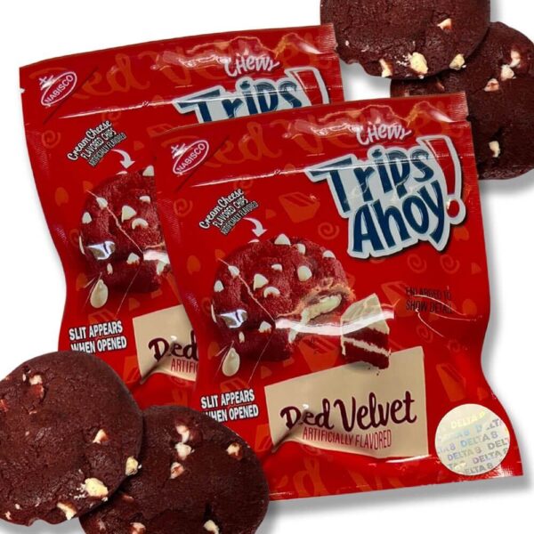 Delta 8 Cookies - Trips Ahoy Red Velvet Flavored