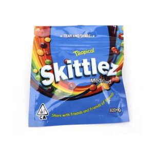 Tropical Skittles medicated delta 8 infused cannabis edible candy