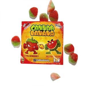 Cannaa Banana Delta 8 Strawberry vs Watermelon thc infused cannabis edibles gummies