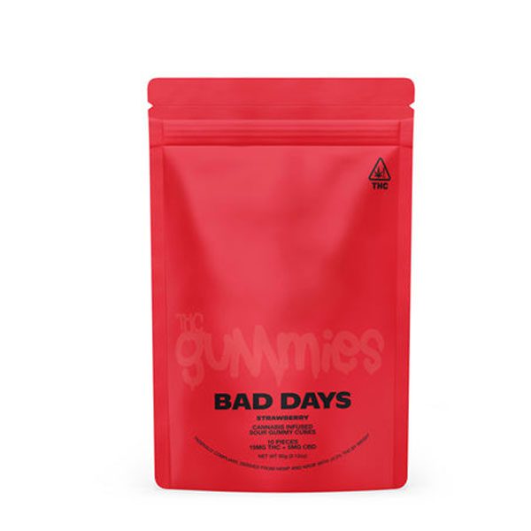 Strawberry Flavored Bad Day THC Gummies