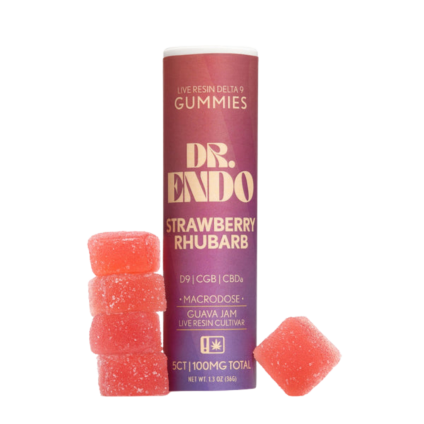 Dr. Endo D9 Gummies Starwberry Rhubarb
