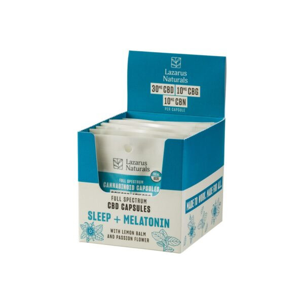 Lazarus Naturals Sleep and Melatonin CBD Capsules at Scarlet Reserve