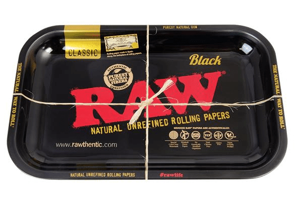 Raw Rolling Tray Black, Marijuana Gift Guide