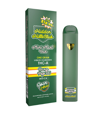Hidden Hills disposable vape available at Scarlet Reserve