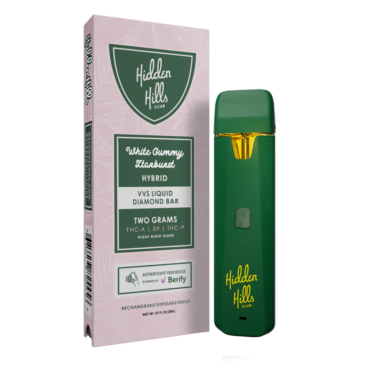 Hidden Hills THCA vape available at Scarlet Reserve