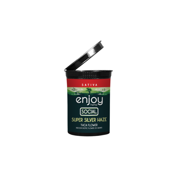 Super Silver Haze Enjoy Hemp THCa Flower available at Scarlet Reserve