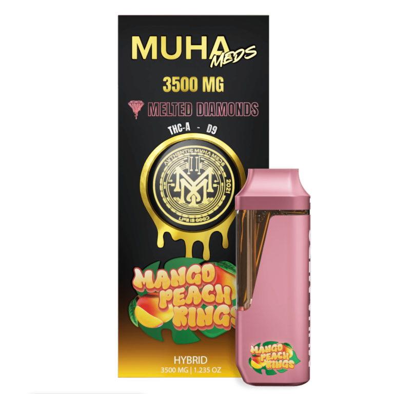 Muha-Meds-Mango-Peach-Rings-(Hybrid)-3.5-Gram-Disposable
