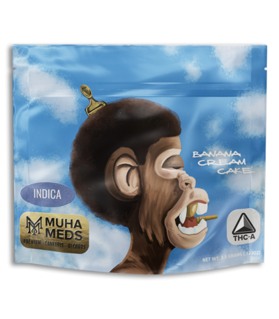 Muha-Meds-Banana-Cream-Cake-(Indica)-1/8ths-3.5-Gram-Flower-Bag