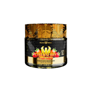 Muha-Meds-Strawberry-Mimosa-(Sativa)-4-Gram-Flower-Jar