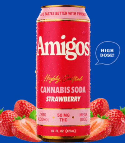 Amigos Cannabis Soda Strawberry