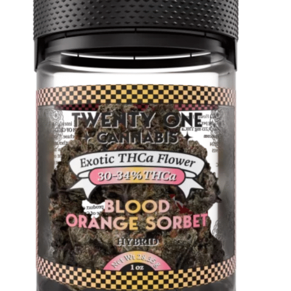 Blood Orange Sorbet 🍊❄️ 1oz THCa Flower - 21 Cannabis