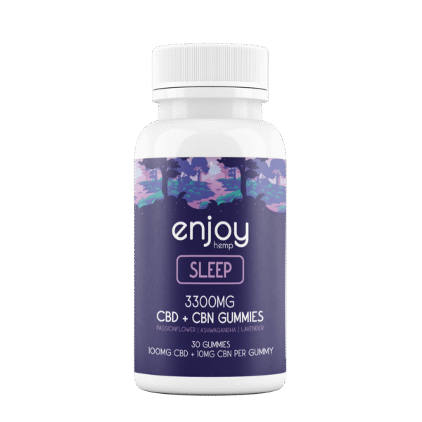Sleep – 15mg Delta 9 THC / 10mg CBN Indica Gummies by Enjoy (3300mg Total)