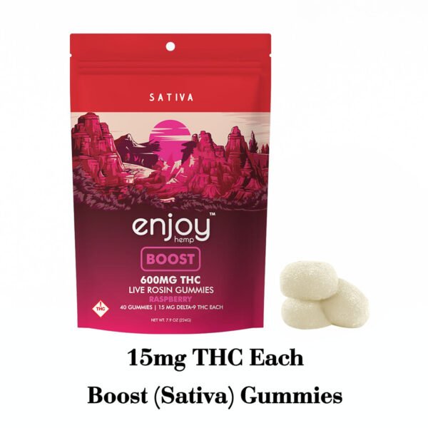 Boost – 15mg Delta 9 THC Sativa Gummies by Enjoy