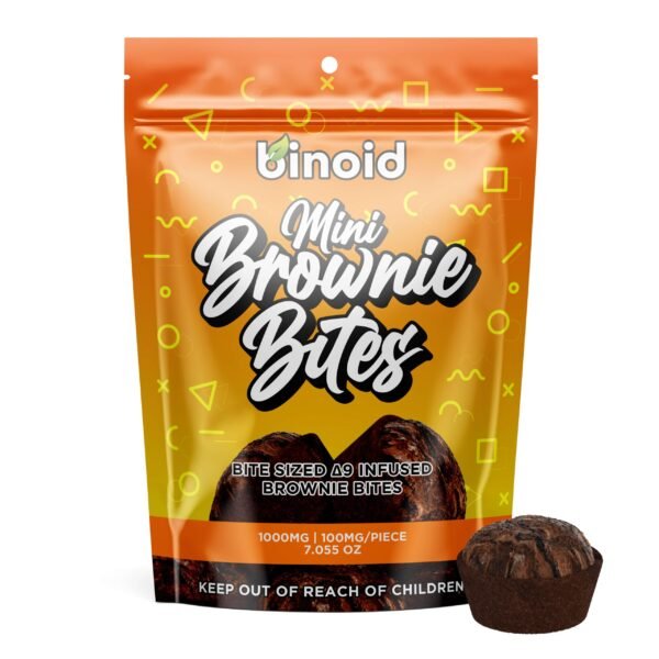 Brownie Bites – 50/50 Delta 9 THC & CBD Hybrid by Binoid