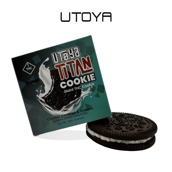 Titan Cookie – 100mg Delta 9 THC Hybrid Cookie by Utoya