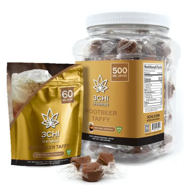 3Chi Rootbeer Taffy 🍺🍬 - 10mg THC 15mg CBD