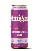 Amigos Grape 50mg THC Infused Soda
