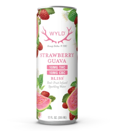 WYLD Strawberry Guava THC:CBC Sparkling Water