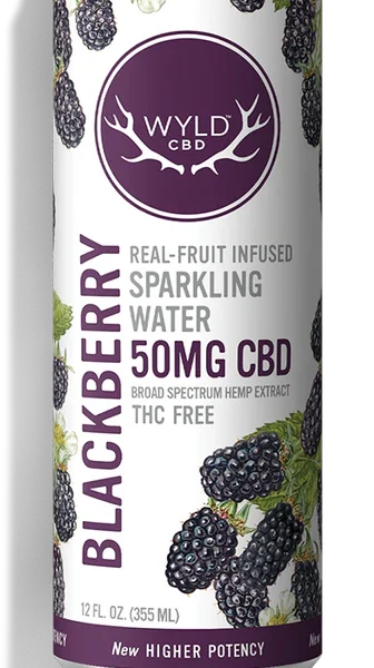 WYLD Blackberry CBD Infused Sparkling Water