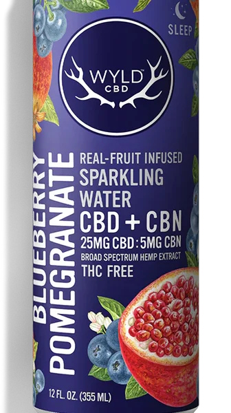 WYLD Blueberry Pomegranate Sparkling Water