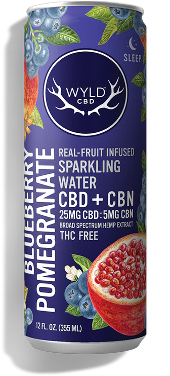 WYLD Blueberry Pomegranate Sparkling Water