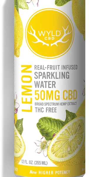 WYLD Lemon CBD Sparkling Water – 50mg