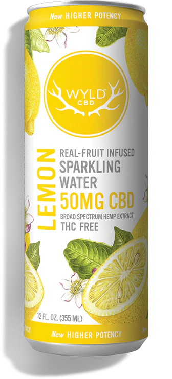 WYLD Lemon CBD Sparkling Water – 50mg