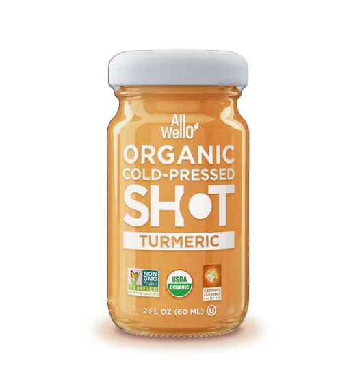 AllWellO Cold-Pressed Turmeric Juice Shot