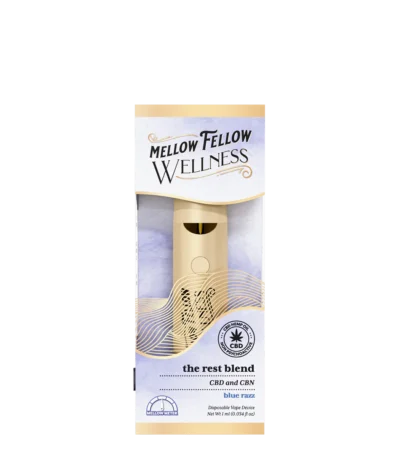 Mellow Fellow Cbd + Cbn Disposable Vape (Blue Razz)