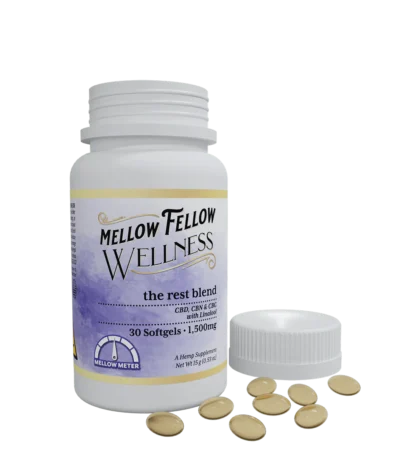 Mellow Fellow Wellness Softgels Capsules Rest Blend