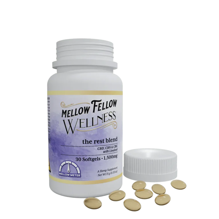 Mellow Fellow Wellness Softgels Capsules Rest Blend