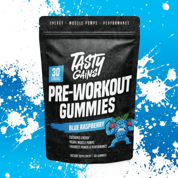Tasty Gains Pre-Workout Gummies 30 Servings
