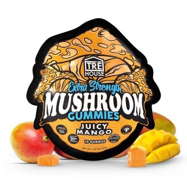 TRĒ House Juicy Mango Extra-Strength Mushroom Gummies